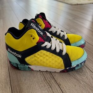 Reebok Yellow and White Athletic Shoes